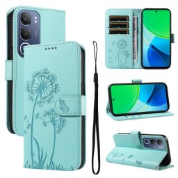 ART DANDELION Pénztárca tok Vivo Y19s telefonhoz, világoszöld