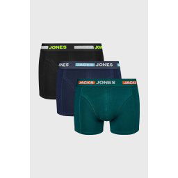 3PACK JACK AND JONES JACScott boxeralsó kékes-zöld M