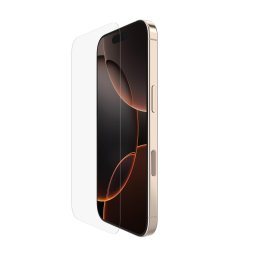 Belkin SCREENFORCE™ Invisiglass antimikrobiális védőüveg iPhone 16 Pro készülékhez