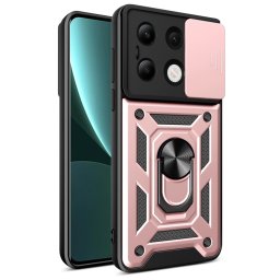 RING KAMERA Borító tartóval Xiaomi Redmi Note 13 rózsaszín telefonhoz