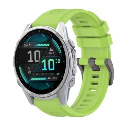 SILICONE Cserélhető szíj Garmin Fenix 8 43mm világoszöldhöz