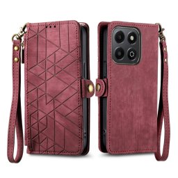 GEOM pénztárca tok Honor 200 Smarthoz 5G piros
