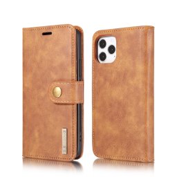 DG.MING Wallet tok 2 az 1-ben Apple iPhone 12 / iPhone 12 Pro barna