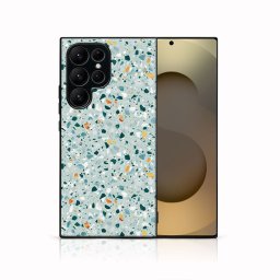 MY ART Védőtok Samsung Galaxy S25 Ultra 5G BLUE TERRAZZO-hoz (164)