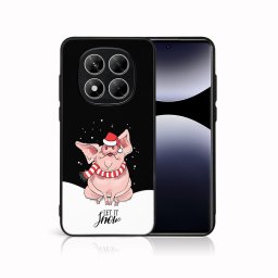 MY ART Karácsonyi dizájnnal ellátott tok Xiaomi Redmi Note 14 Pro LET IT SNOW (075)
