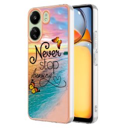 IMD MARBLE védőburkolat Xiaomi Redmi 13C / Poco C65 DREAM BUTTERFLY