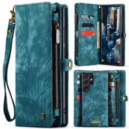 WALLET Védőtok pénztárcával 2 az 1-ben Samsung Galaxy S24 Ultra 5G kék