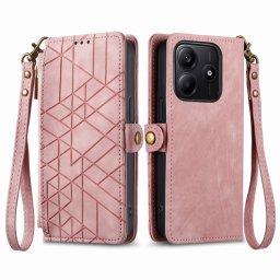 GEOM pénztárca tok Xiaomi Redmi Note 14 5G rózsaszín