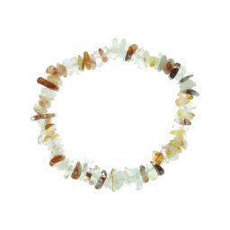 Hematoid kvarc splitter szemcse karkötő