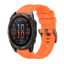 SILICONE Cserélhető szíj Garmin Fenix 8 47mm narancshoz