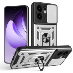 RING CAMERA Védőburkolat tartóval Oppo Reno13 F 5G ezüstszínű