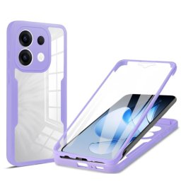 DUAL Kétoldalas tok fóliával Oppo Reno13 5G lila