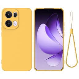 RUBBER Védőtok Oppo Reno13 Pro 5G készülékhez sárga