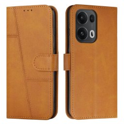 STITCHED Pénztárca tok Oppo Reno13 Pro 5G készülékhez, világosbarna