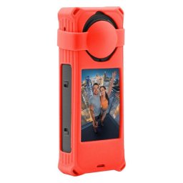 PULUZ Szilikon tok Insta360 X5 akciókamerához, piros