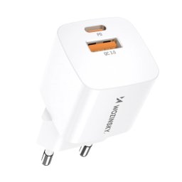 WOZINSKY CMWCW 20W Hálózati töltő USB-C / USB-A fehér
