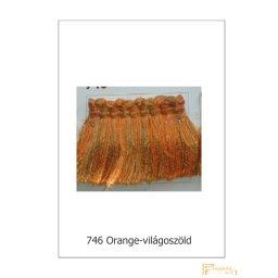 (10 szín) Függöny szegő. Zebra sörény paszomány fazon 7008-746 Orange-világoszöld