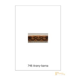 (10 szín) Bortni szalag hullám mintás 9747-748 Arany-barna