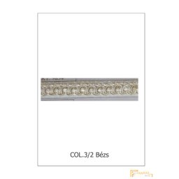 (3 változat 6 szín) Elegáns gyöngyös paszományhoz bortni 9834 col3/2 Bézs