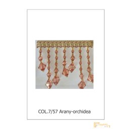 (3 változat 6 szín) Elegáns gyöngyös paszomány - Gyöngyös óriás paszomány 3079 col7/57 Arany-orchidea