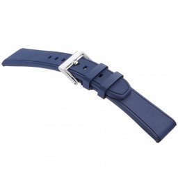 STAILER Premium Rubber kaucsuk óraszíj, kék 22/20 L
