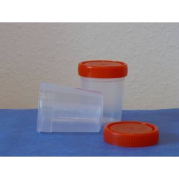 Vizeletes pohár steril csavaros tetővel 120 ml