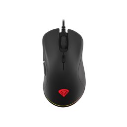 Genesis Gaming optikai egér KRYPTON 200/RGB/6400 DPI/Hering/Optikai/6,000 DPI/Vezeték nélküli USB/Fekete