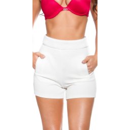 Rövidnadrág fehér csinos short L-XL méret