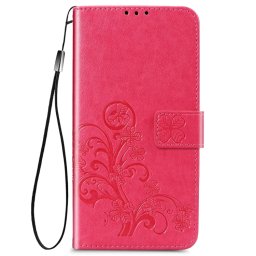 ART Pénztárca borító Nokia 5.4 FLOWER sötét rózsaszín színnel