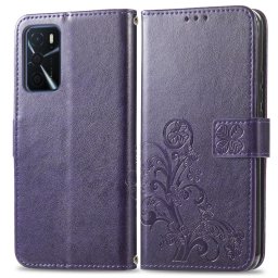 ART Pénztárca borító Oppo A16 / Oppo A16S FLOWERS lila