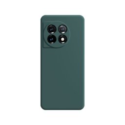 RUBBER Védőhuzat One Plus 11 5G sötétzöldhez