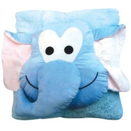 Gyerek párna CUDDLI FRIENDS 70x70 cm plüss - több színben Termék színe: Kék