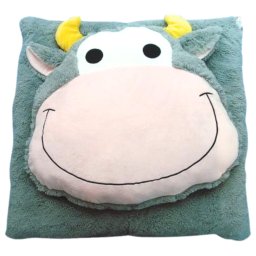 Gyerek párna CUDDLI FRIENDS 70x70 cm plüss - több színben Termék színe: Szürke