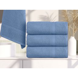 CLARYSSE ELEGANCE 60x110 cm kék törölköző, 100% pamut
