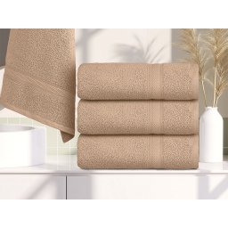 CLARYSSE ELEGANCE Törölköző 60x110 cm homokszínű, 100% pamut
