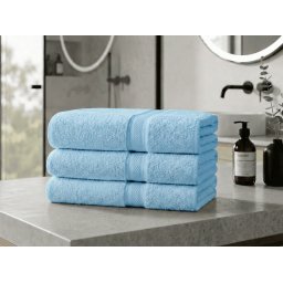 CLARYSSE ELEGANCE törölköző 60x110 cm világoskék, 100% pamut