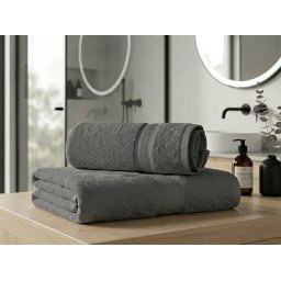 CLARYSSE ELEGANCE törölköző 60x110 cm szürke, 100% pamut