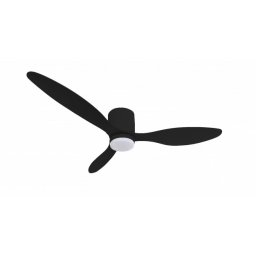 Optonica ventilátoros mennyezeti LED lámpa távirányítóval fekete 18W CCT 19114