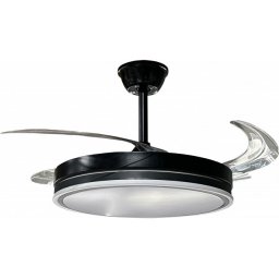 Optonica LED ventilátoros mennyezeti lámpa 36W 3CCT távirányítóval fekete - 19102