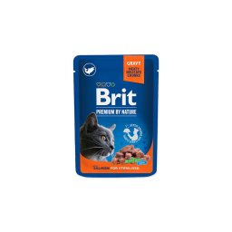 Brit premium Cat Pouches Salmon for Sterilized 100 g