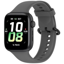 SILICONE Cserélhető szíj Honor-hoz Watch5 sötétszürke