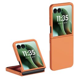 PLASTIC Védő műanyag tok Motorola Razr 60 Ultra narancssárga színben