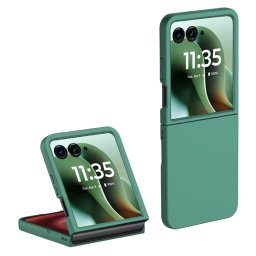 PLASTIC Védő műanyag tok Motorola Razr 60 Ultra sötétzöld