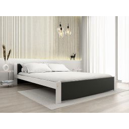 IKAROS ágy 180 x 200 cm, antracit/fehér Ágyrács: Ágyrács nélkül, Matrac: Coco Maxi 20 cm matrac