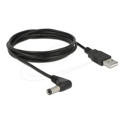 USB A DC5.5x2.5 1.5m tapkabel Delock 85588