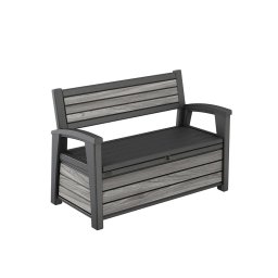 Decocoat műanyag kerti pad/tároló 227 L viharszürke