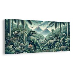 Kép őskori dinoszaurusz világ a dzsungelben
