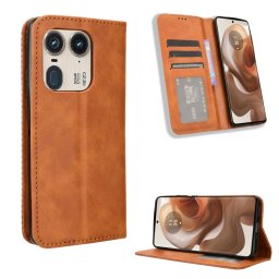 BUSINESS Pénztárca tok Motorola Edge 50 Ultra barna színhez