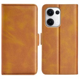 SIDE Pénztárca tok Oppo Reno13 5G világosbarna