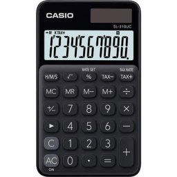 CASIO Zsebszámológép, 10 számjegy, CASIO "SL 310", fekete